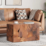 Stools 2 pcs Brown 40x40x45 cm Solid Teak Wood
