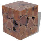Stools/Coffee Table Solid Teak - Front View