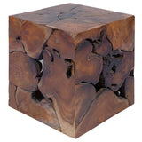 Stools 4 pcs Brown 40x40x45 cm Solid Teak Wood