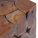Stools 4 pcs Brown 40x40x45 cm Solid Teak Wood