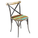 Dining Chairs 6 pcs Solid Reclaimed Wood - Close-Up Angle