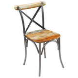 Dining Chairs 6 pcs Solid Reclaimed Wood - Low Angle