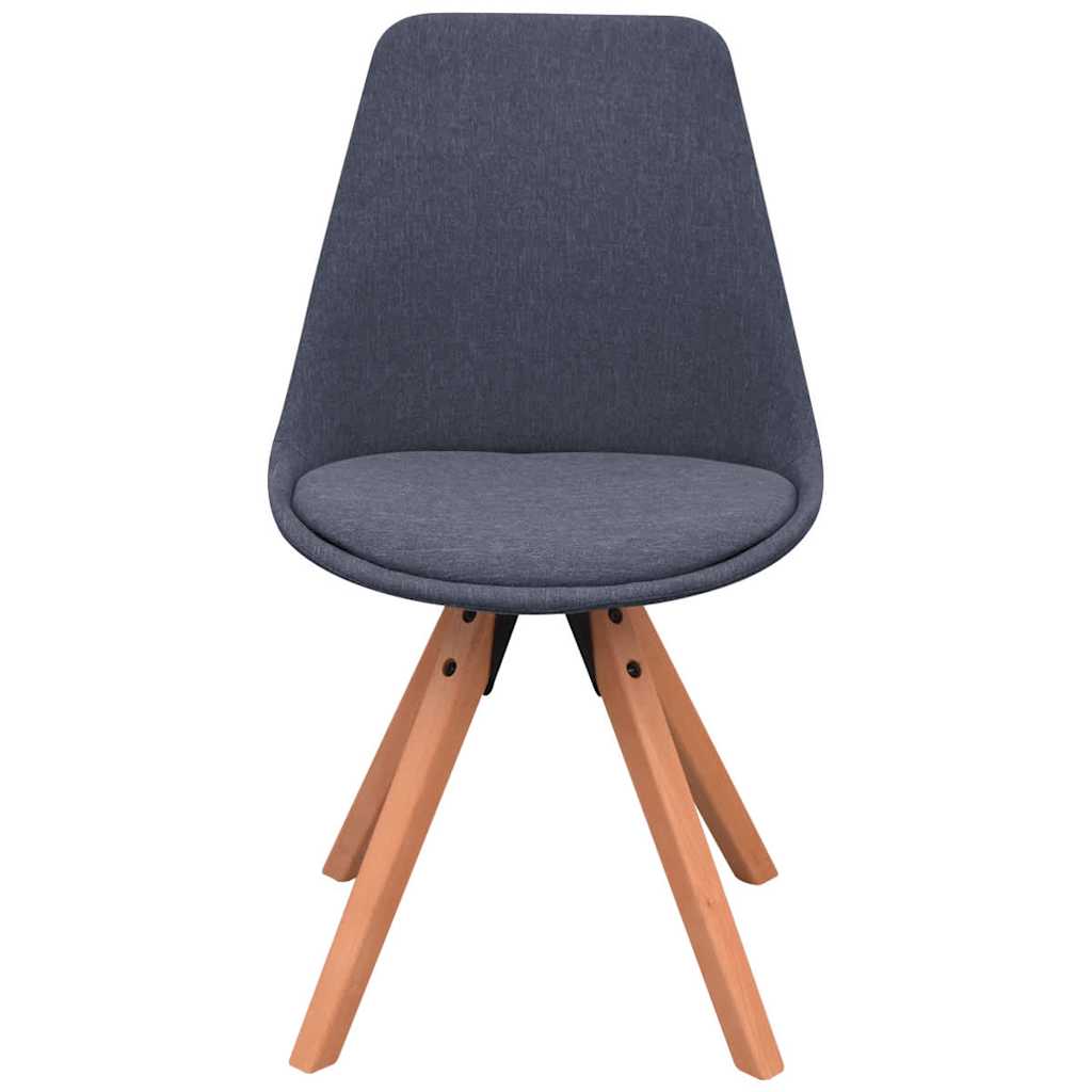 Dining Chairs 6 pcs Dark Grey Fabric