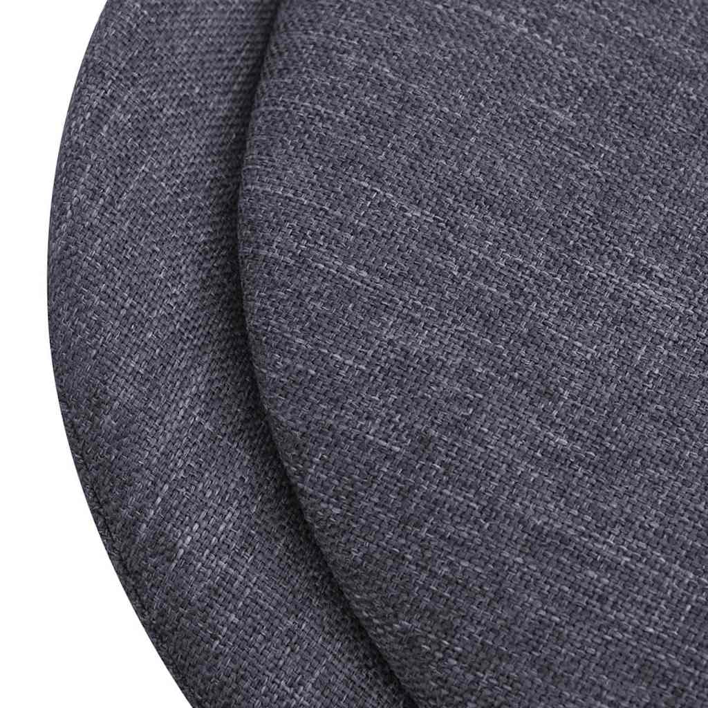 Dining Chairs 6 pcs Dark Grey Fabric
