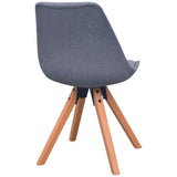 Dining Chairs 6 pcs Light Grey Fabric