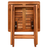 Sun Loungers 2 pcs with Table Solid Acacia Wood - Low Angle