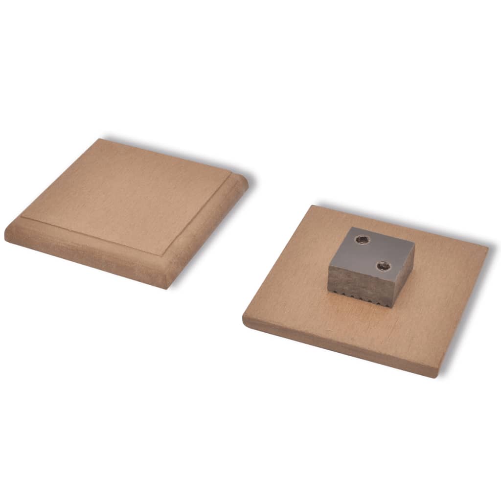 Garden Fence Panels 2 pcs WPC 361 cm Brown