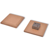 Garden Fence Panels 2 pcs WPC 361 cm Brown - Low Angle