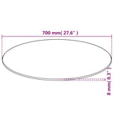 Table Top Tempered Glass Round 700 mm