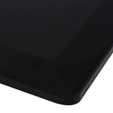 Table Top Tempered Glass Rectangular 1200x650 mm - Side View