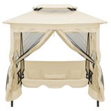 Gazebo Convertible Swing Bench Cream White - Front View