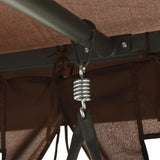 Gazebo Convertible Swing Bench Coffee - 45-Degree Angle