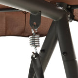 Outdoor Convertible Swing Bench with Canopy Coffee - 45-Degree Angle