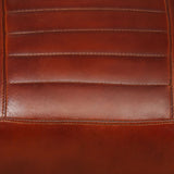 Lounge Chair Brown Genuine Leather - Rear View