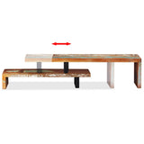 TV Stand Solid Reclaimed Wood - Low Angle