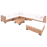 Sofa Set 27 Pieces Natural Rattan