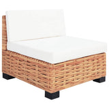 Sofa Set 27 Pieces Natural Rattan