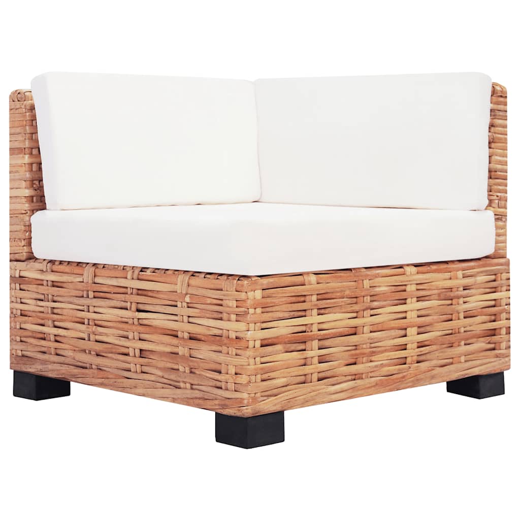 Sofa Set 27 Pieces Natural Rattan