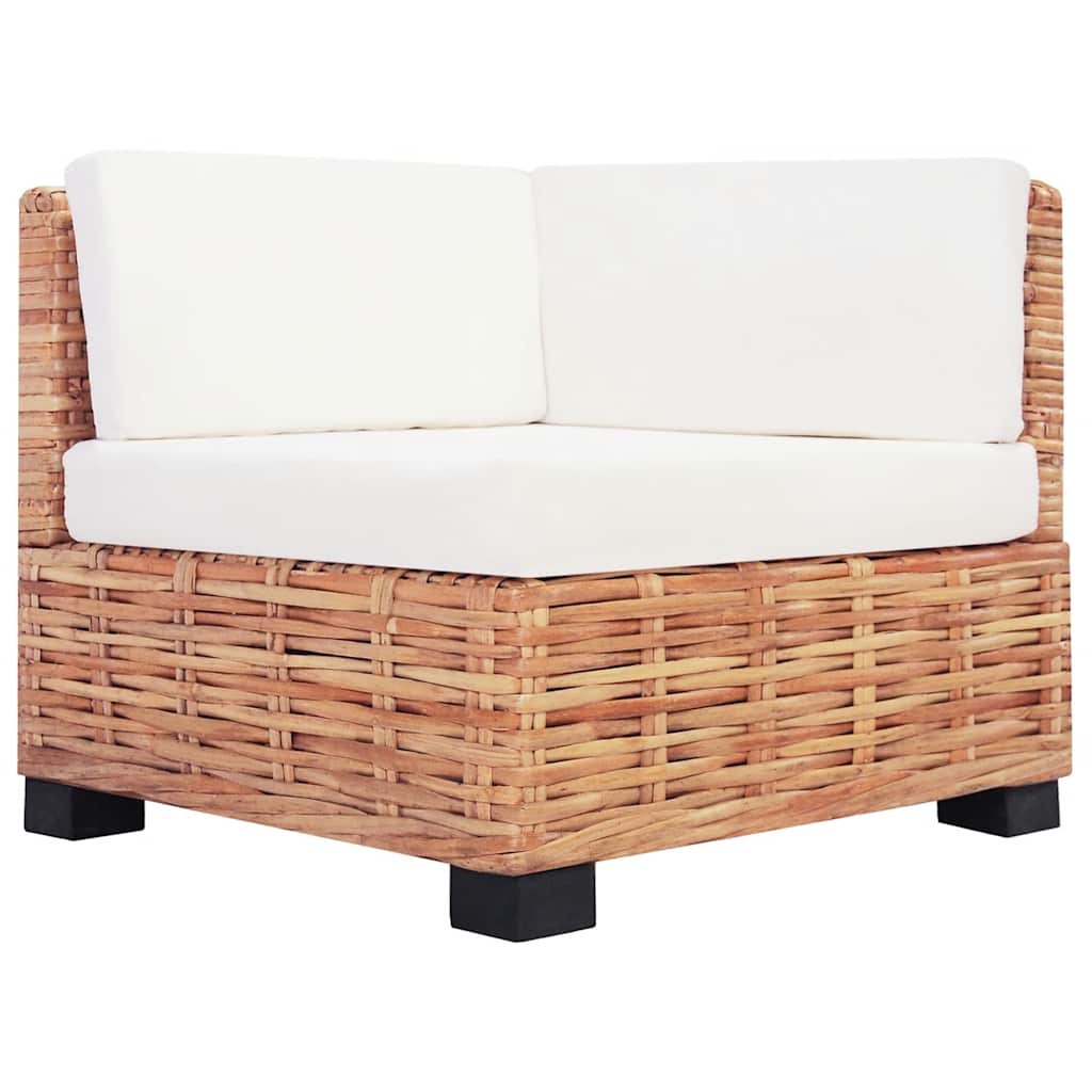 Sofa Set 18 Pieces Natural Rattan