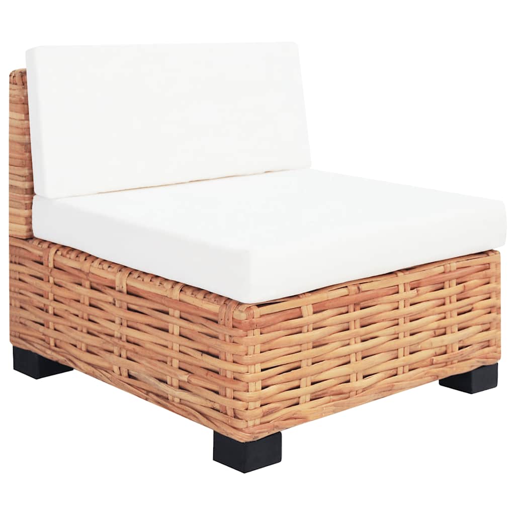 Sofa Set 18 Pieces Natural Rattan