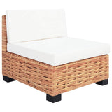Sofa Set 18 Pieces Natural Rattan