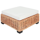 Sofa Set 18 Pieces Natural Rattan - Rear View