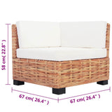 Sofa Set 18 Pieces Natural Rattan - Extra Image