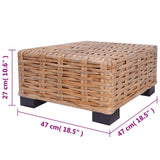 Sofa Set 16 Pieces Natural Rattan