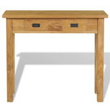 Console Table Solid Teak 90x30x80 cm - Front View