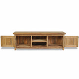 TV Cabinet Solid Teak 120x30x40 cm - Side View