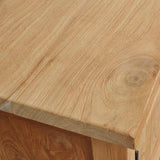TV Cabinet Solid Teak 120x30x40 cm - Rear View