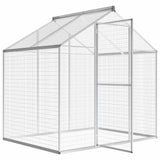 Outdoor Aviary Aluminium 178x122x194 cm - Side View
