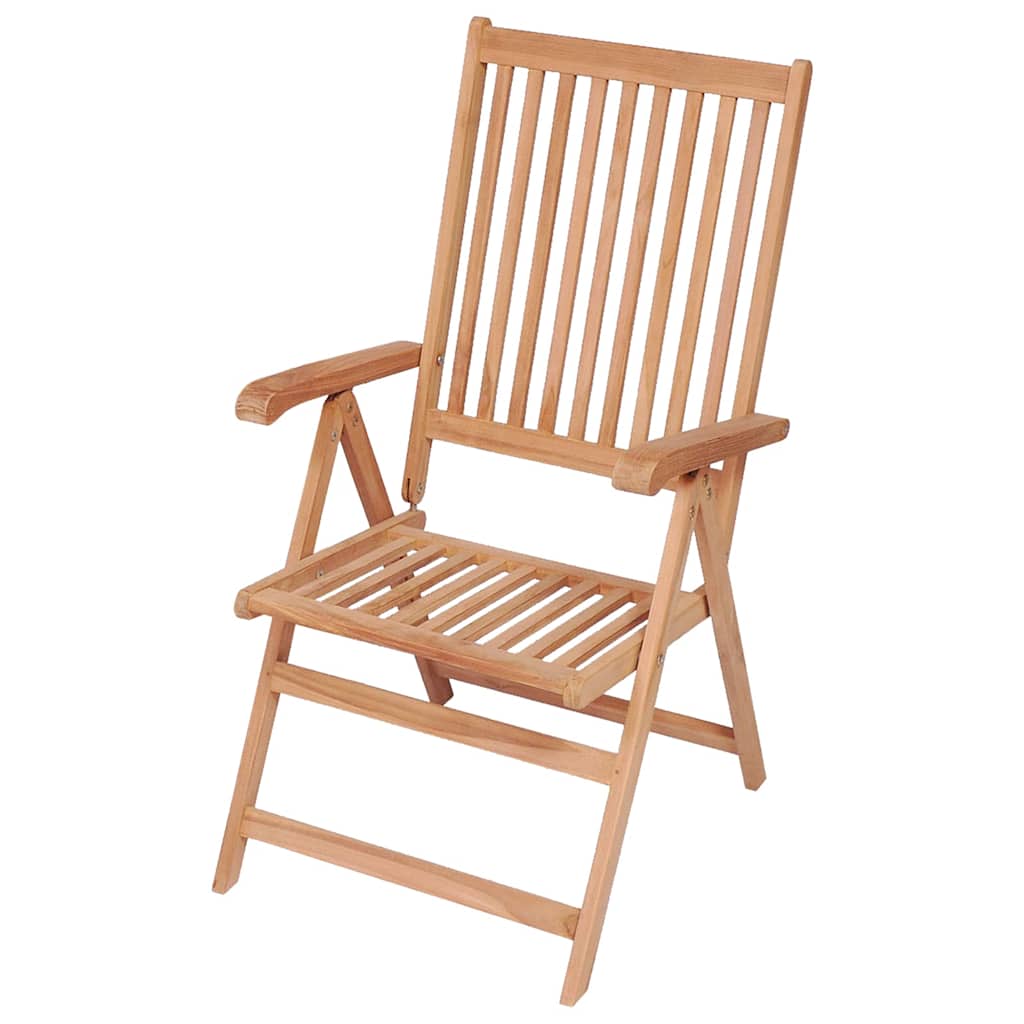 Reclining Garden Chairs 2 pcs Solid Teak Wood