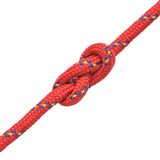 Marine Rope Polypropylene 14 mm 50 m Red - Front View