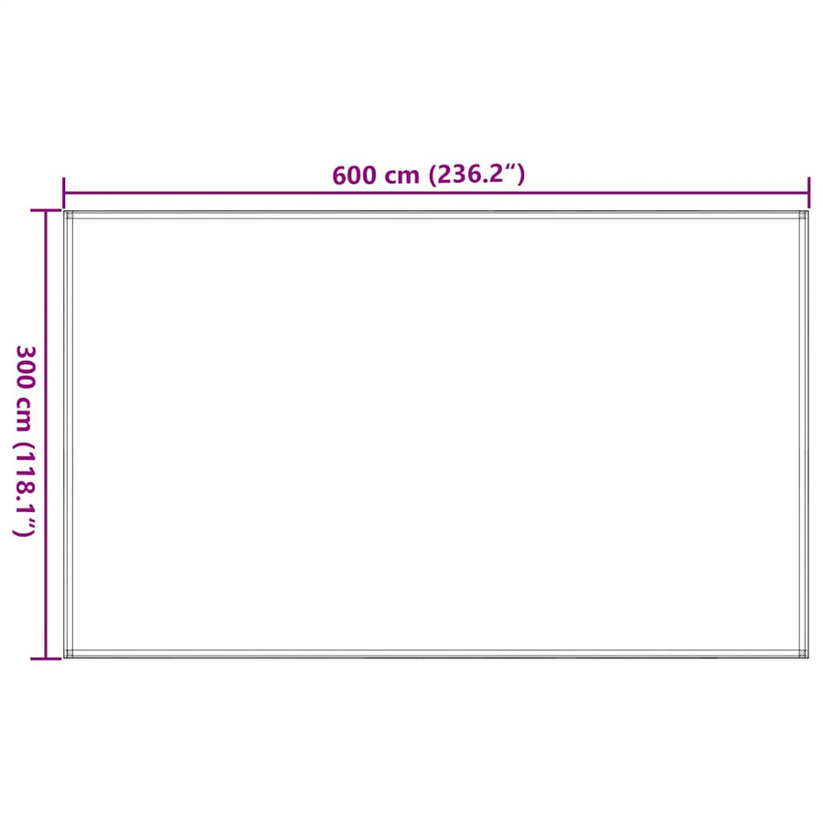 Tent Carpet 300x600 cm Anthracite