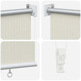 Outdoor Roller Blind 145(W)x230(H) cm Cream