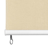 Outdoor Roller Blind 185(W)x230(H) cm Cream - Top-Down View