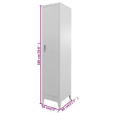 Locker Cabinet 38x45x180 cm - Low Angle