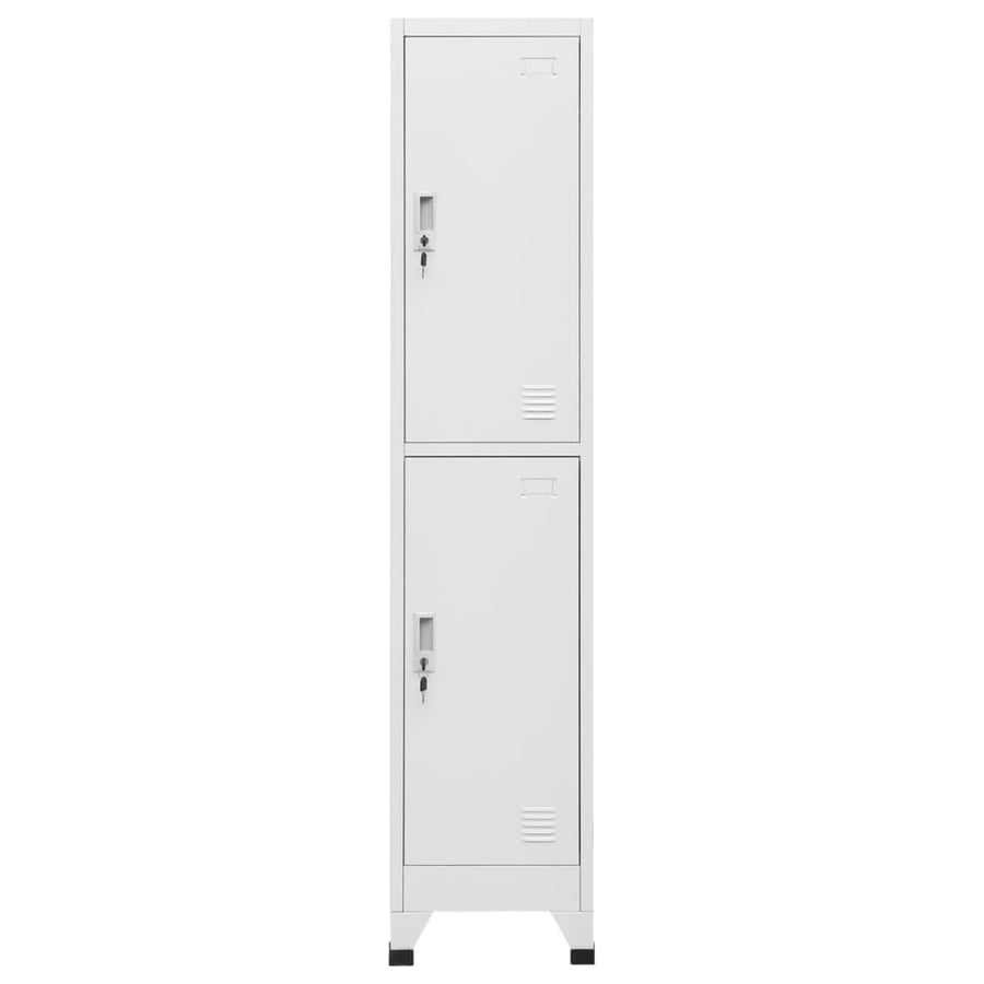Locker Cabinet with 2 Compartments 38x45x180 cm
