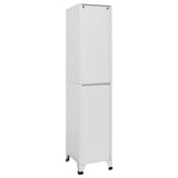 Locker Cabinet with 2 Compartments 38x45x180 cm - 45-Degree Angle