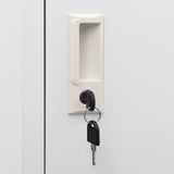 Locker Cabinet with 2 Compartments 38x45x180 cm - Close-Up Angle