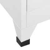 Locker Cabinet with 3 Compartments 38x45x180 cm - Rear View
