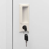 Locker Cabinet with 3 Compartments 38x45x180 cm - Close-Up Angle