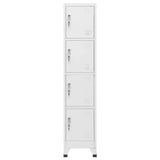 Locker Cabinet with 4 Compartments 38x45x180 cm - Side View