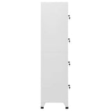 Locker Cabinet with 4 Compartments 38x45x180 cm - 45-Degree Angle