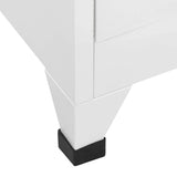 Locker Cabinet with 4 Compartments 38x45x180 cm - Close-Up Angle