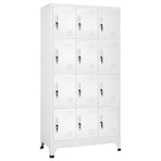 Locker Cabinet with 12 Compartments 90x45x180 cm