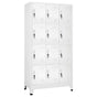 Locker Cabinet with 12 Compartments 90x45x180 cm