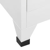Locker Cabinet with 12 Compartments 90x45x180 cm - Rear View