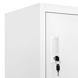 Locker Cabinet with 12 Compartments 90x45x180 cm - Close-Up Angle